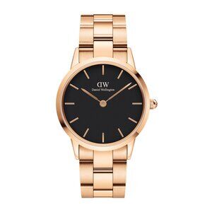 Daniel Wellington Iconic Link Watch Unisex Boyfriend Oversized Watch Rose Gold